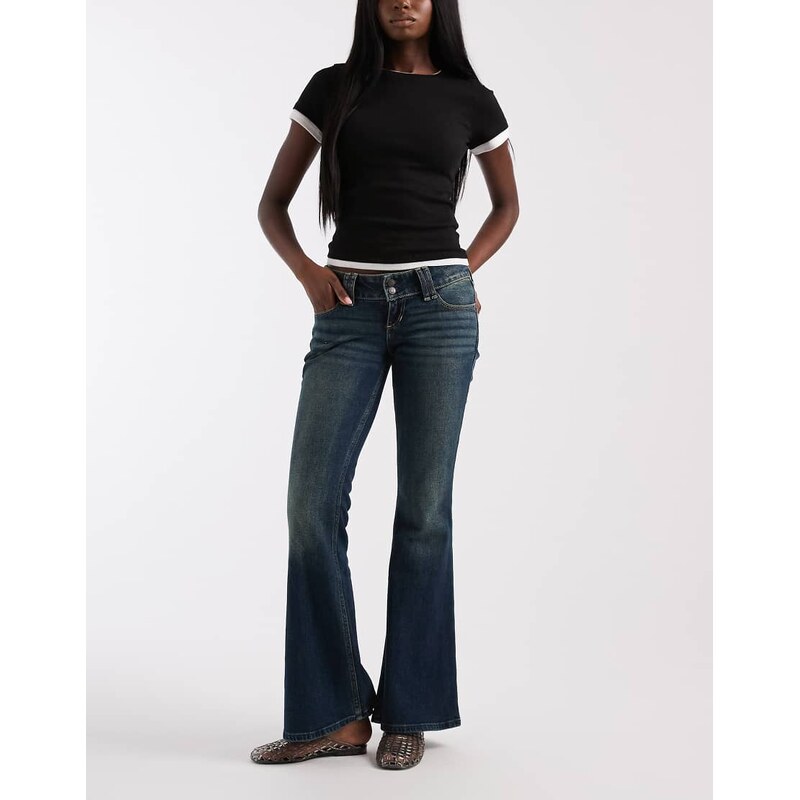 Hollister low rise bootcut jeans in vintage blue 114154624