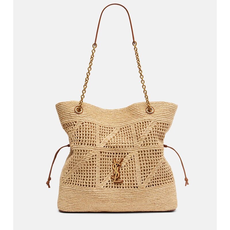 Saint Laurent Jamie Cassandre raffia tote bag