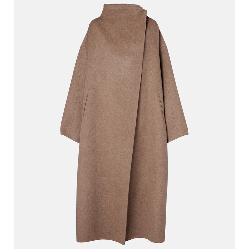 The Frankie Shop Leroy wool-blend wrap coat