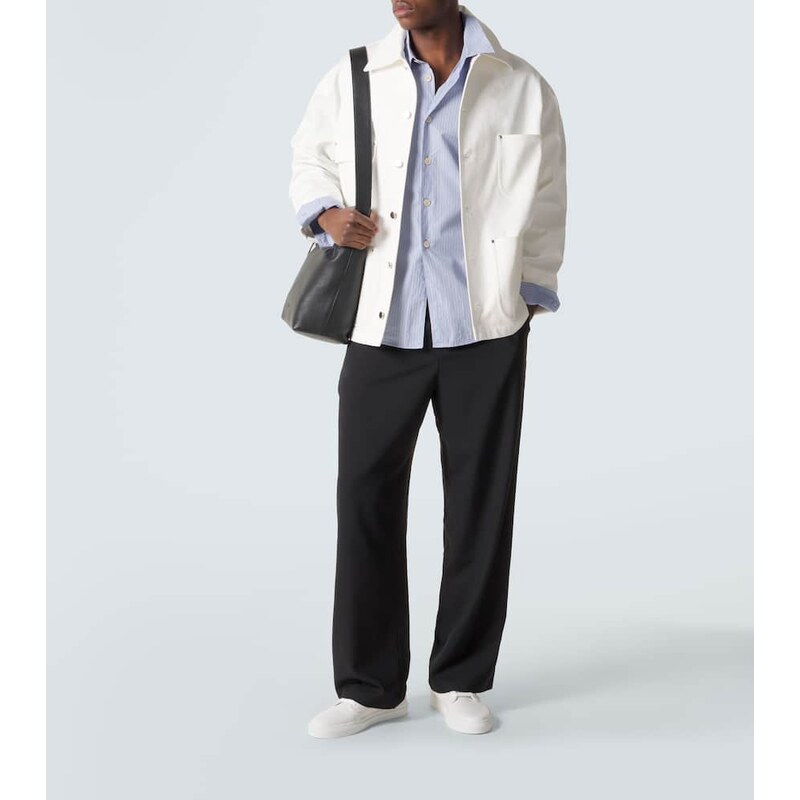 Ami Paris Virgin wool gabardine straight pants