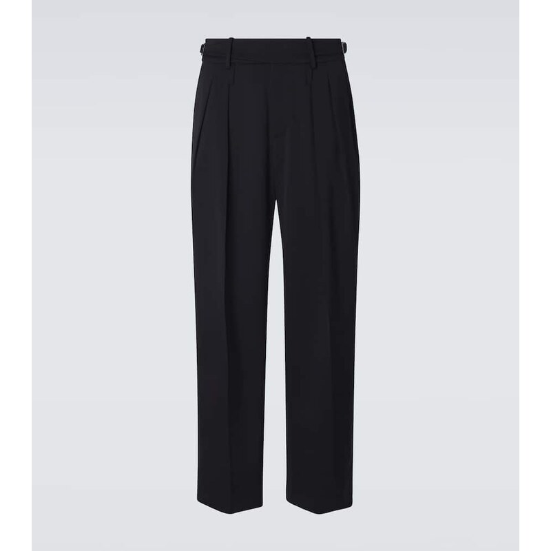 Dolce&Gabbana Virgin wool gabardine wide-leg pants