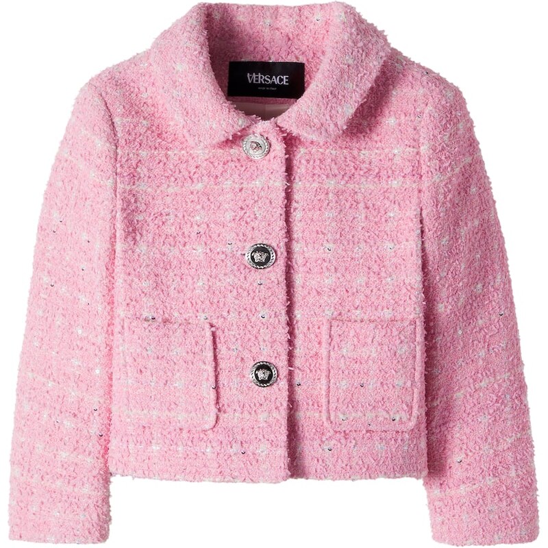 Versace Kids Medusa tweed jacket