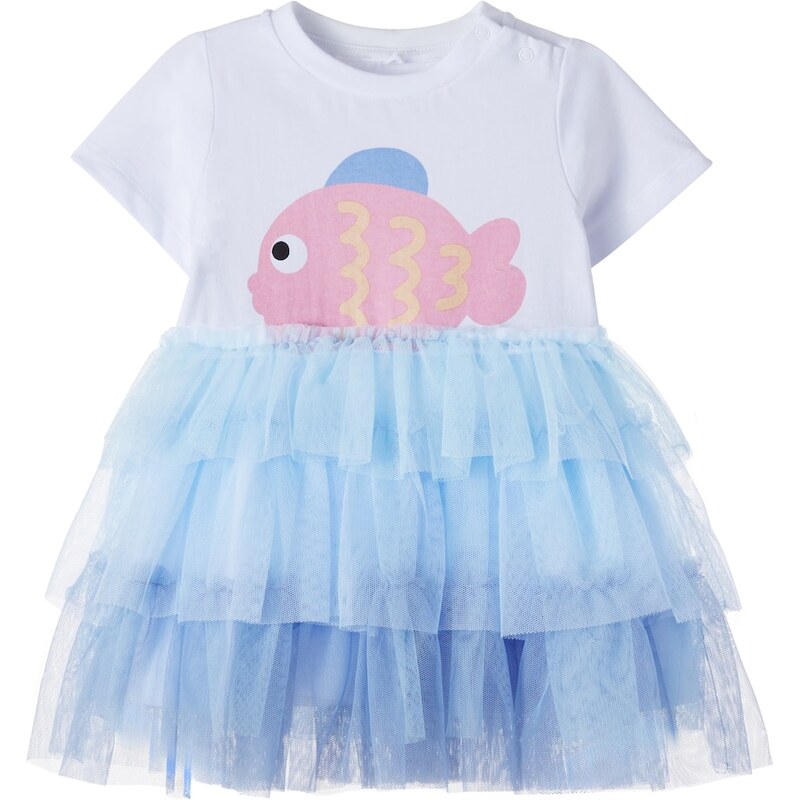 Stella McCartney Kids Baby cotton jersey and tulle dress
