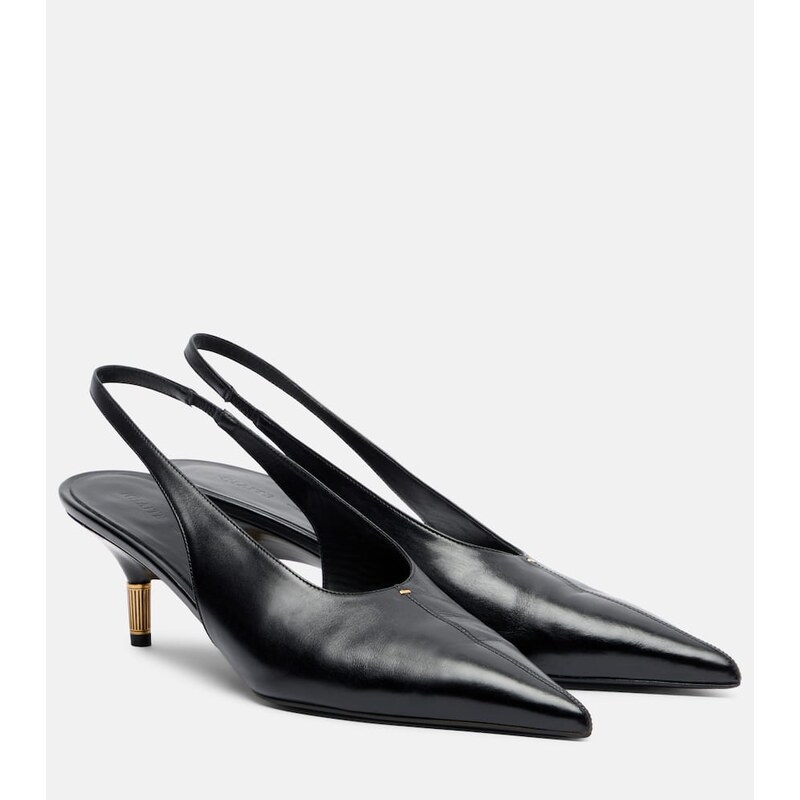 Khaite Bella 55 leather slingback pumps