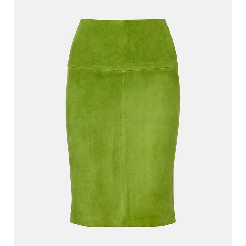 Stouls Gin suede midi skirt