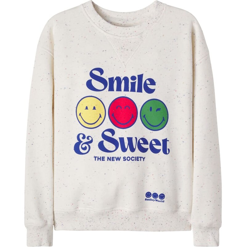 The New Society SmileyWorldÂ cotton-blend jersey sweatshirt
