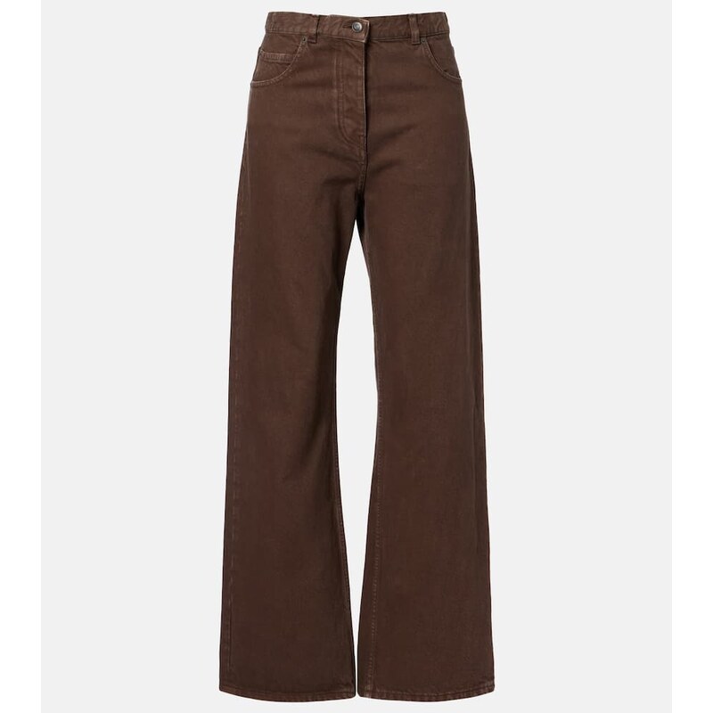 The Row Finbar wide-leg jeans