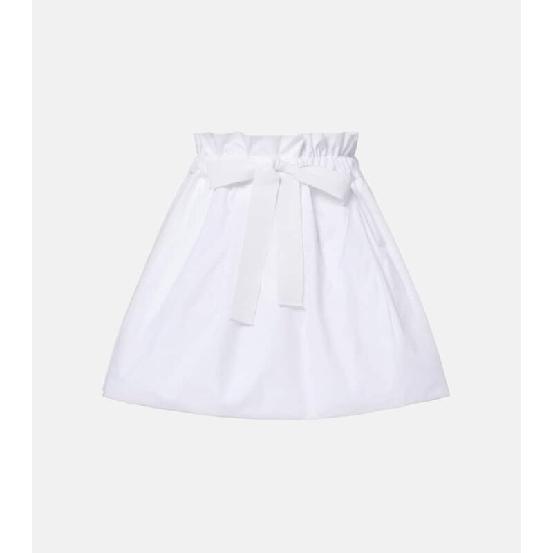 Patou Gathered cotton miniskirt