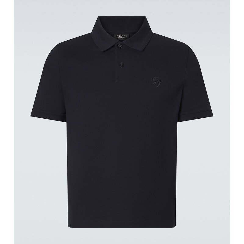 Gucci Logo cotton piquÃ polo shirt