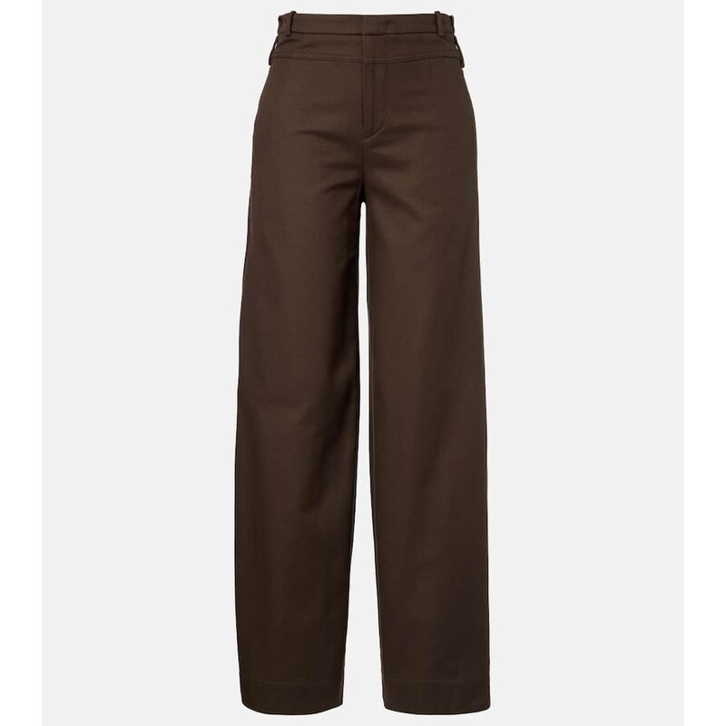 Vince Cotton twill wide-leg pants