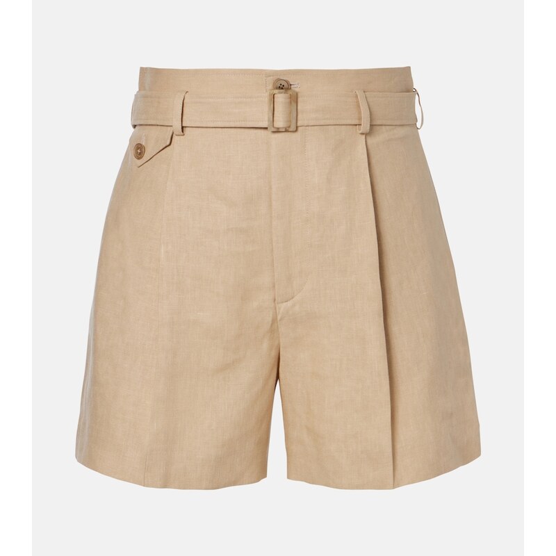 Ralph Lauren Collection Belted linen shorts