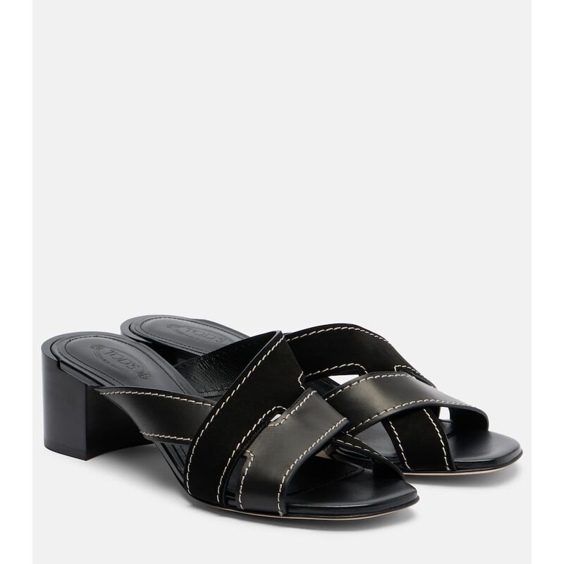 Tods 55 leather mules