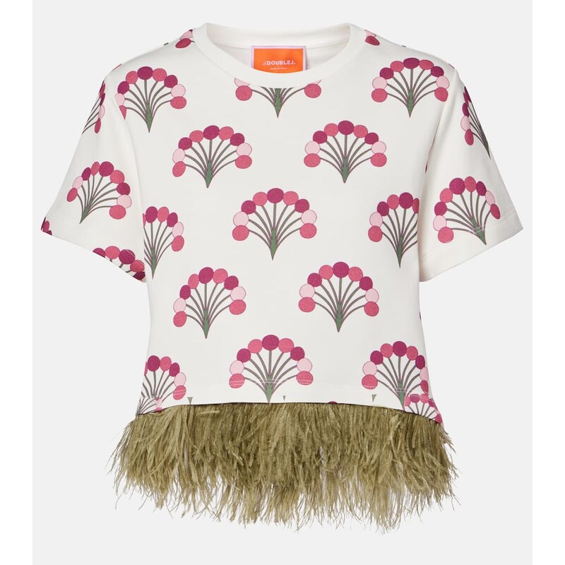 La DoubleJ La Scala printed cotton jersey T-shirt