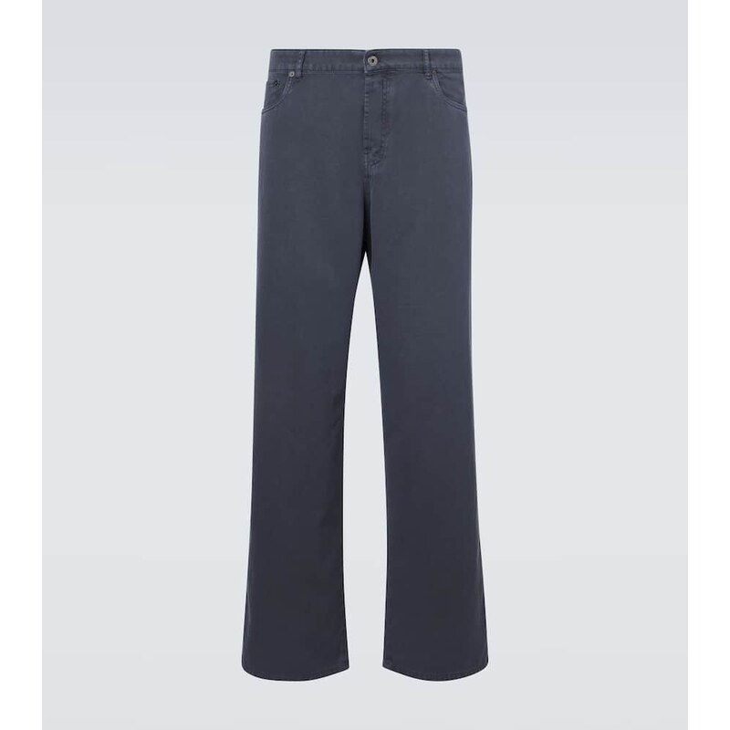 Miu Miu Embroidered wide-leg jeans