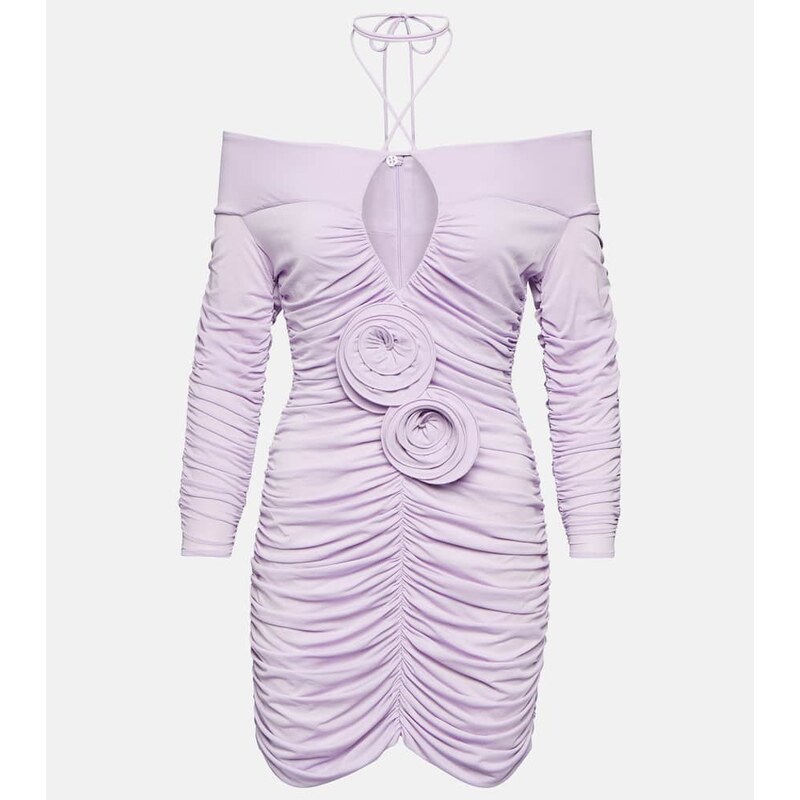 Magda Butrym Ruched off-shoulder minidress