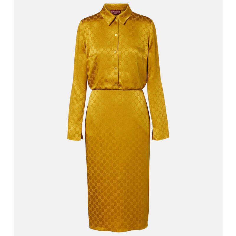 Gucci GG jacquard shirt dress