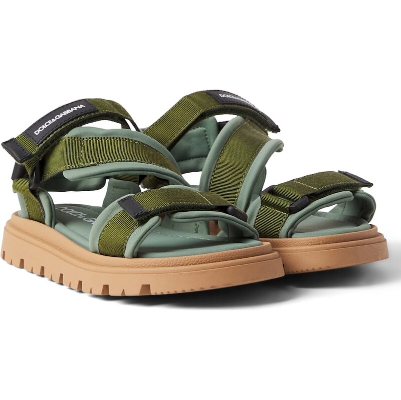 Dolce&Gabbana Kids Logo grosgrain sandals