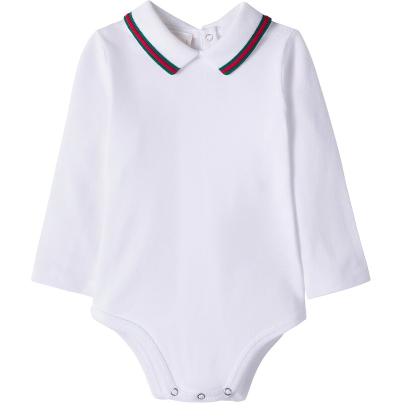 Gucci Kids Baby Web Stripe cotton-blend bodysuit