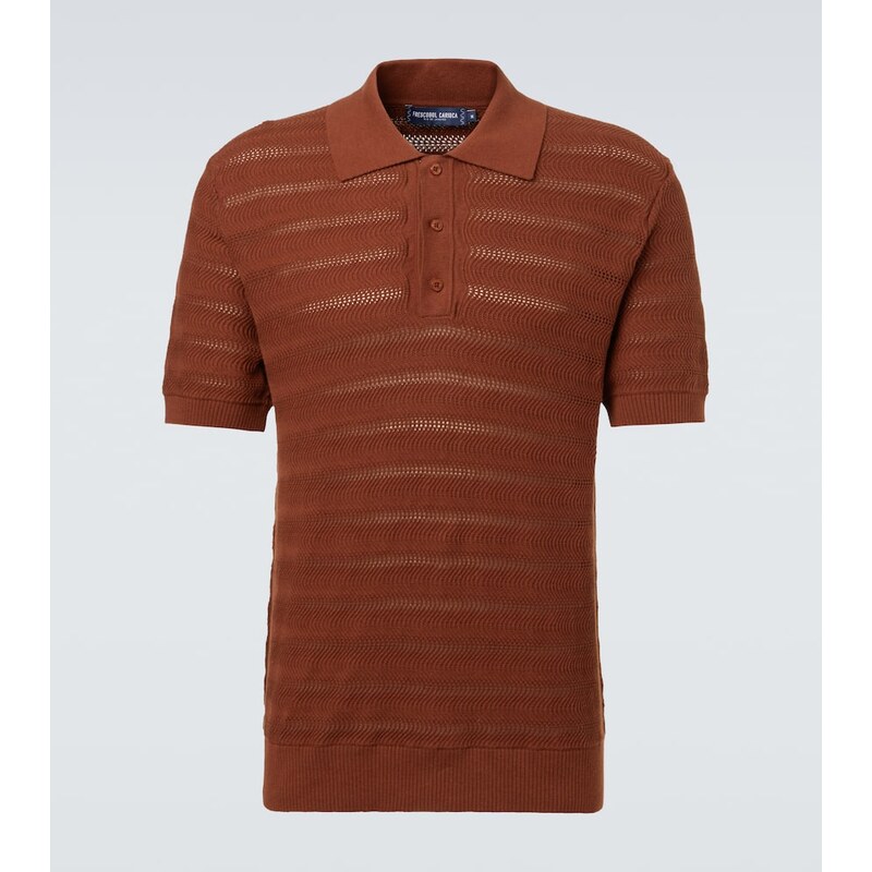 Frescobol Carioca Vidal knit cotton polo shirt