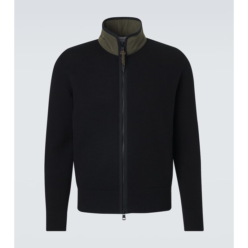Moncler Archivio waffle-knit cotton jacket