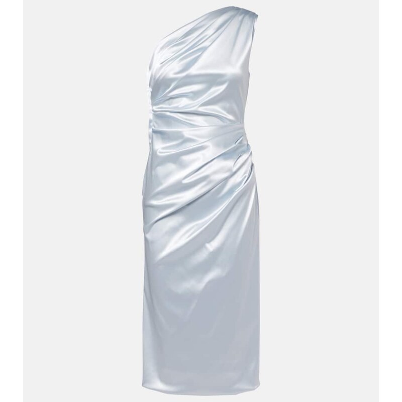 Dolce&Gabbana Ruched one-shoulder satin cocktail dress