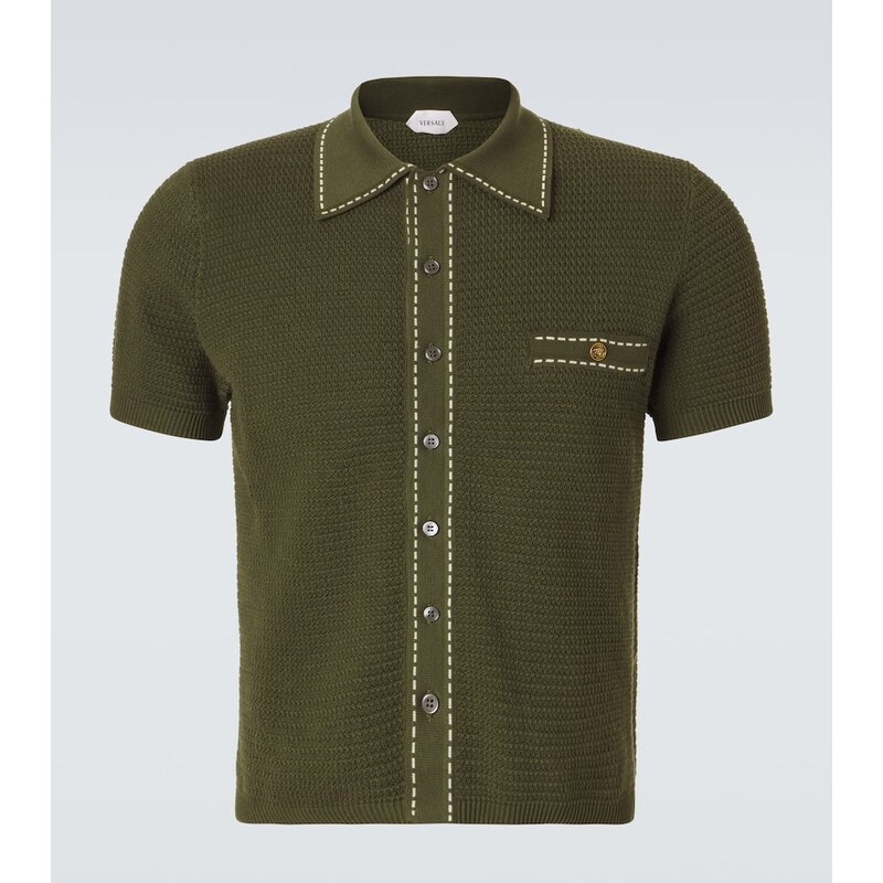 Versace Medusa cotton polo shirt