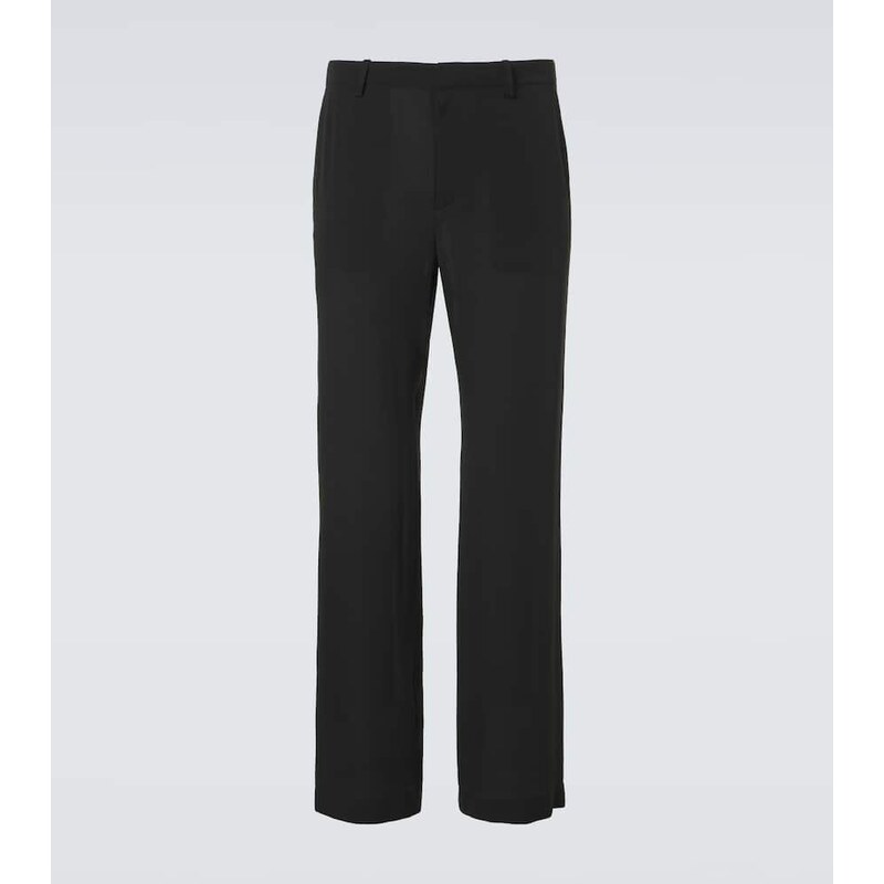 Gucci Silk satin georgette wide-leg pants