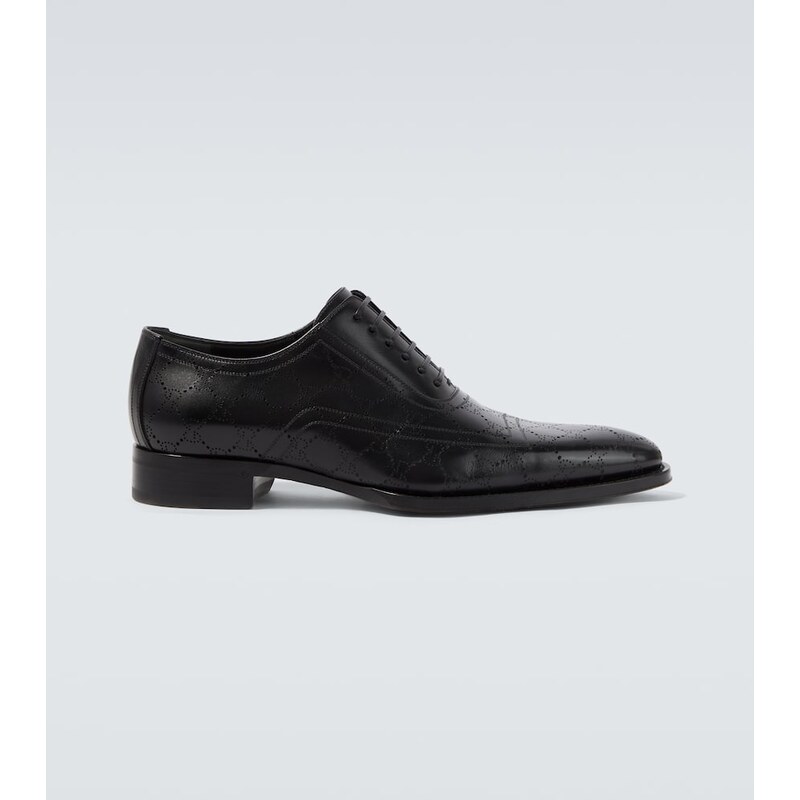 Gucci GG leather Derby shoes