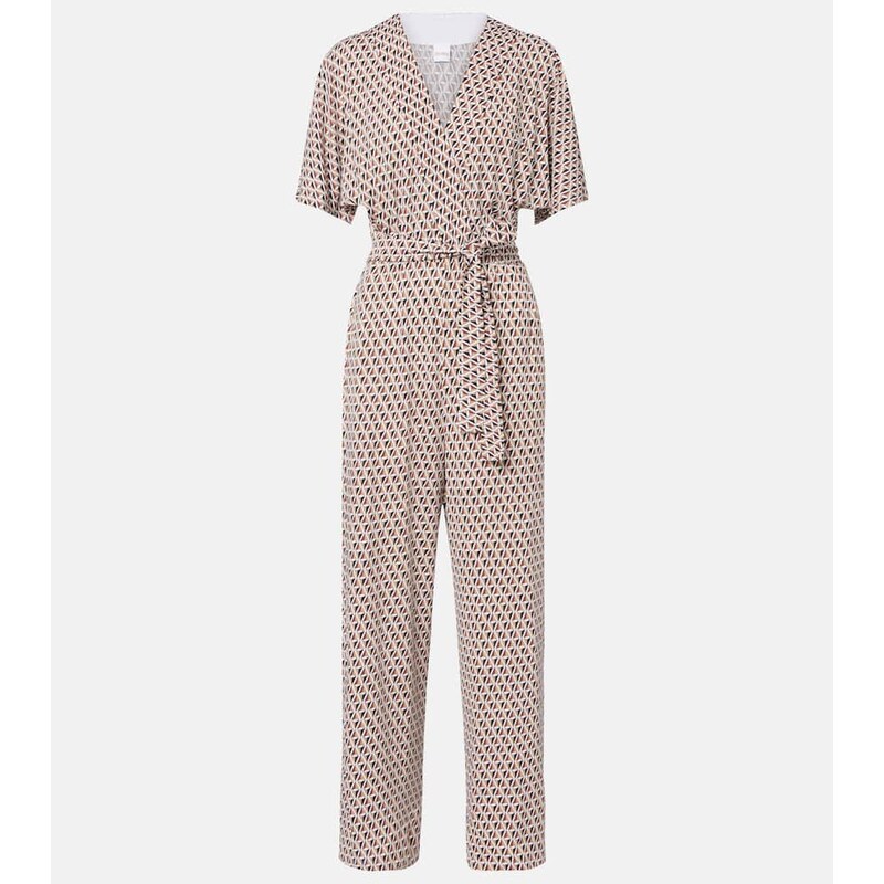 Max Mara Belted printed jumpsuit