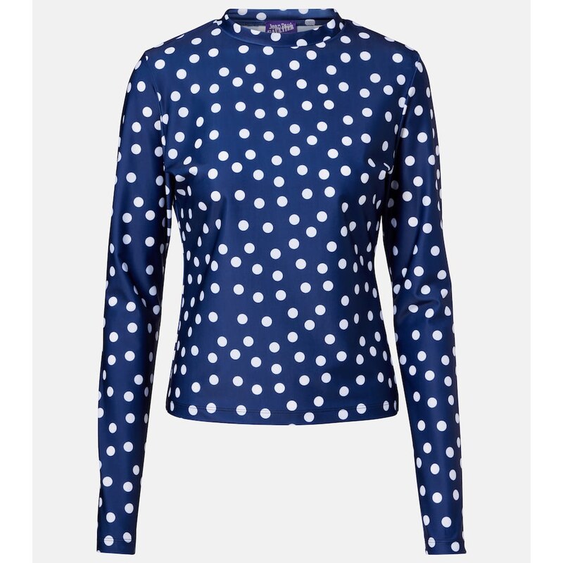 Jean Paul Gaultier Polka-dot jersey top