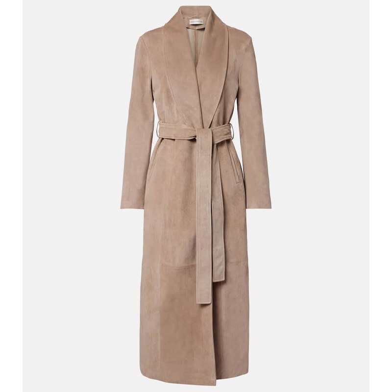 Nour Hammour Gallery suede coat