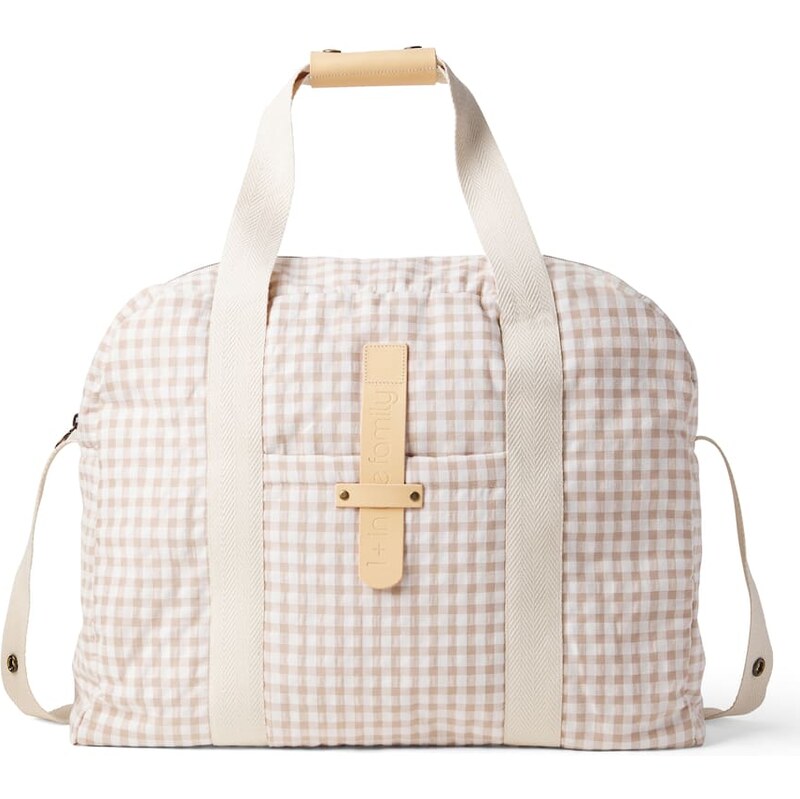 1 + in the Family Checked diaper bag