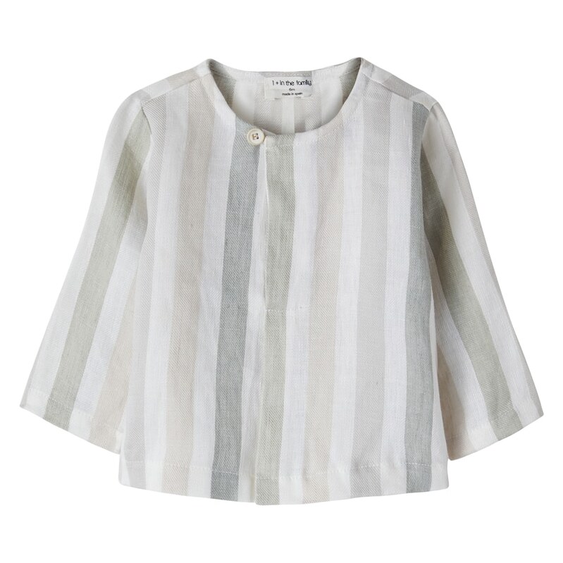 1 + in the Family Baby Casavells striped linen top