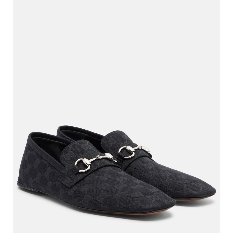 Gucci Horsebit GG Canvas loafers