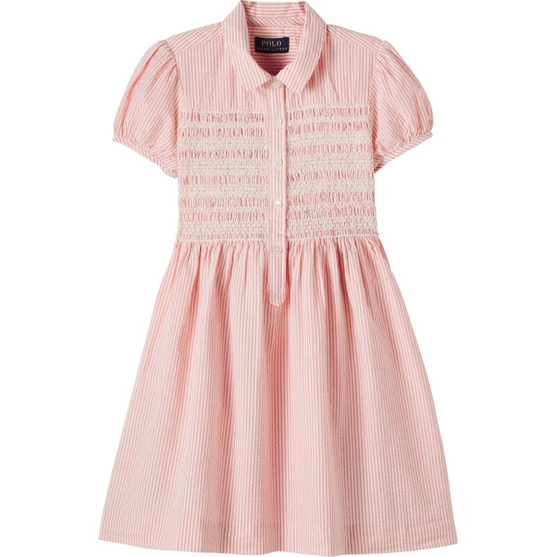 Polo Ralph Lauren Kids Striped cotton seersucker dress