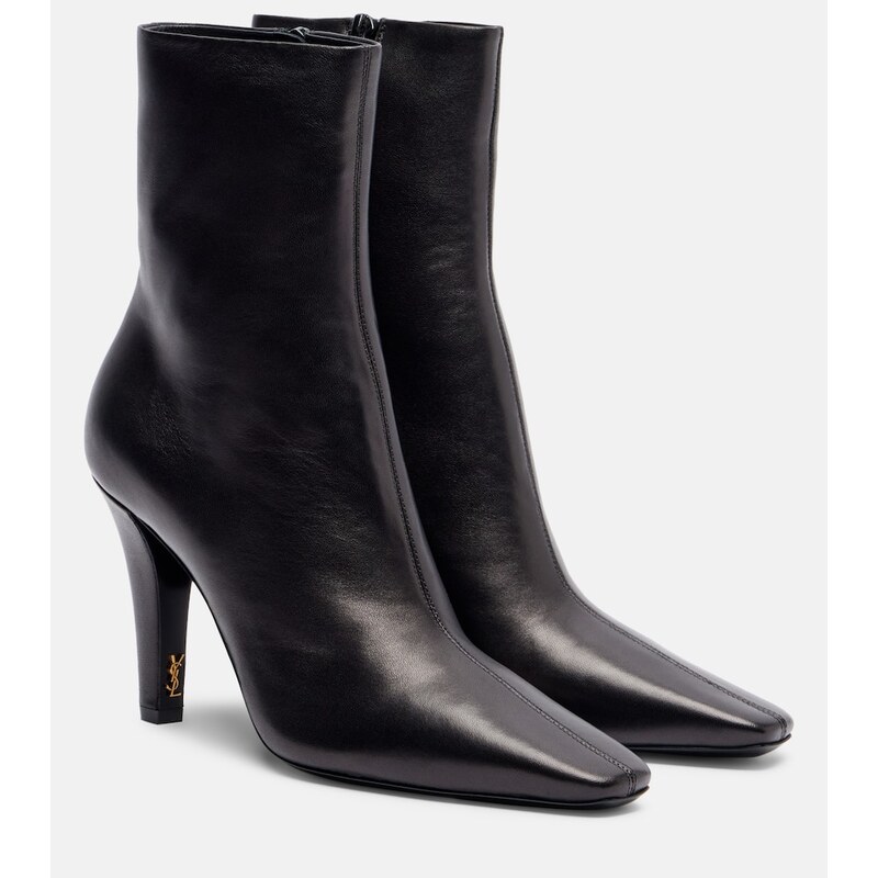 Saint Laurent Jill 95 leather ankle boots