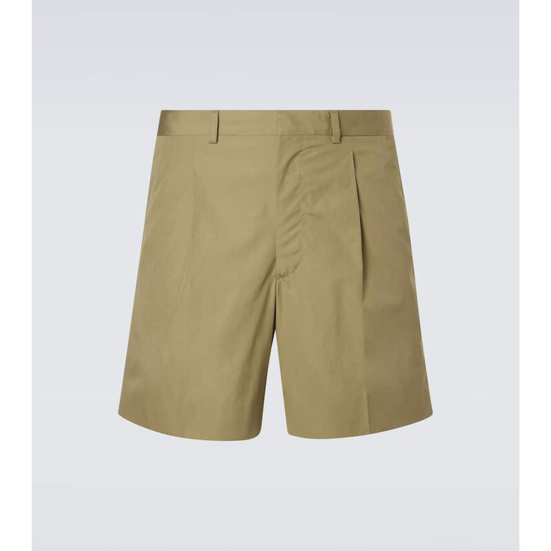 Prada Cotton Bermuda kraťasy v barvě Nylon Scamosciato