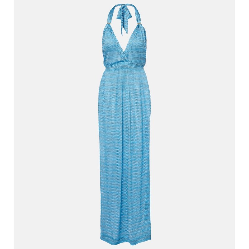 Melissa Odabash Mariah lamÃ maxi dress