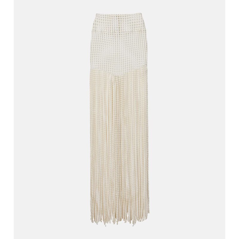 Alaia AlaÃ¯a Trompe lâÅil wide-leg pants