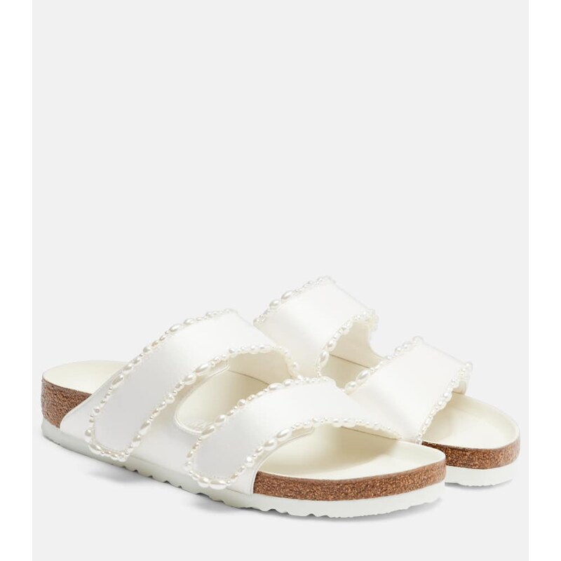 Birkenstock 1774 Arizona embellished satin sandals