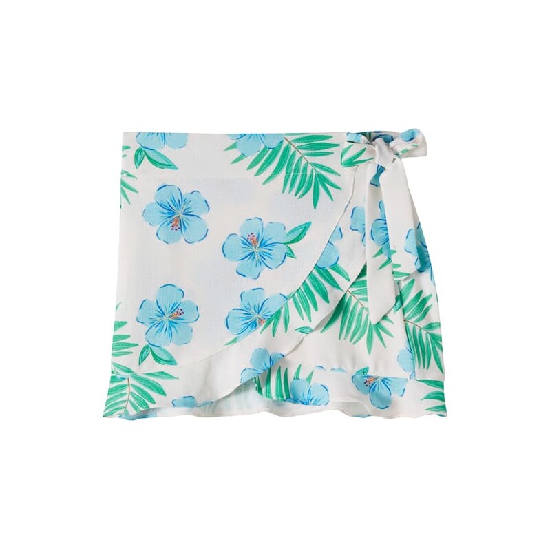 Pepita&Me Marea floral wrap skirt
