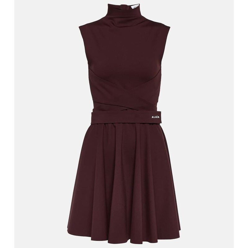 Alaïa Mockneck jersey dress