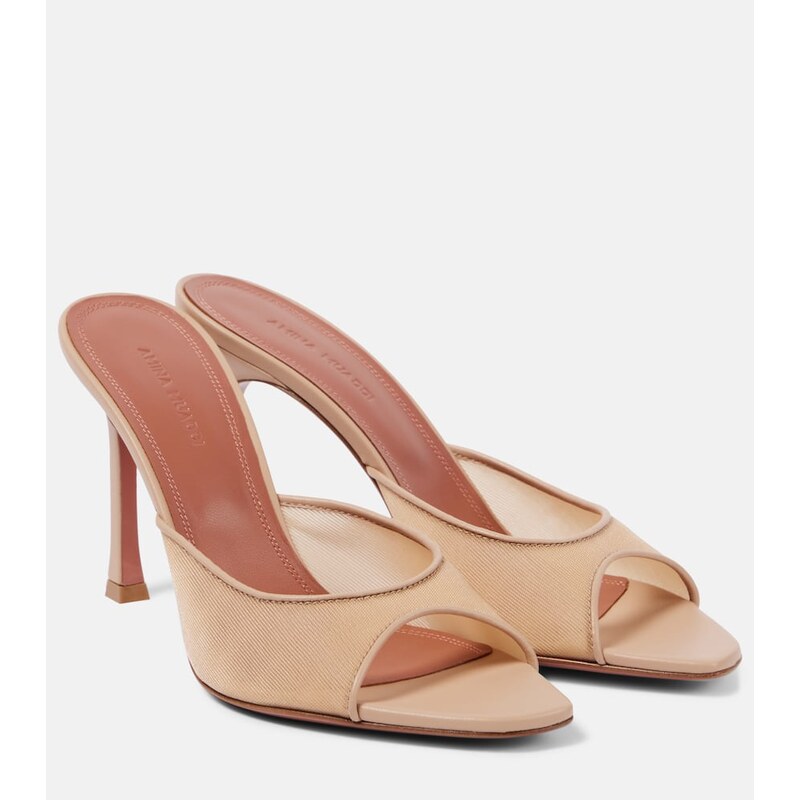 Amina Muaddi Alexa 95 mesh mules