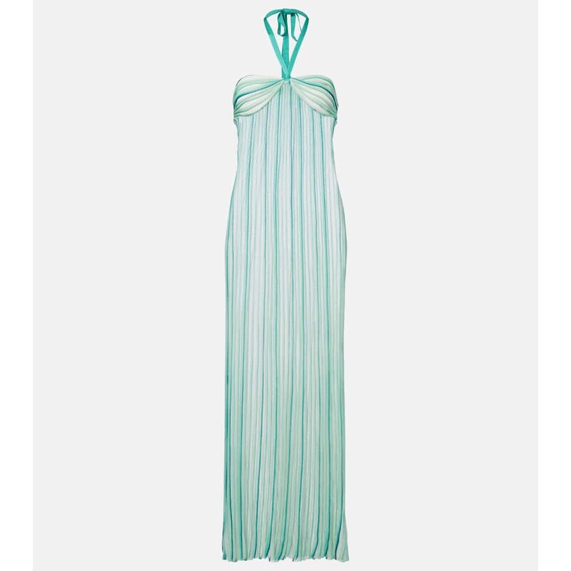 Missoni Striped halterneck maxi dress