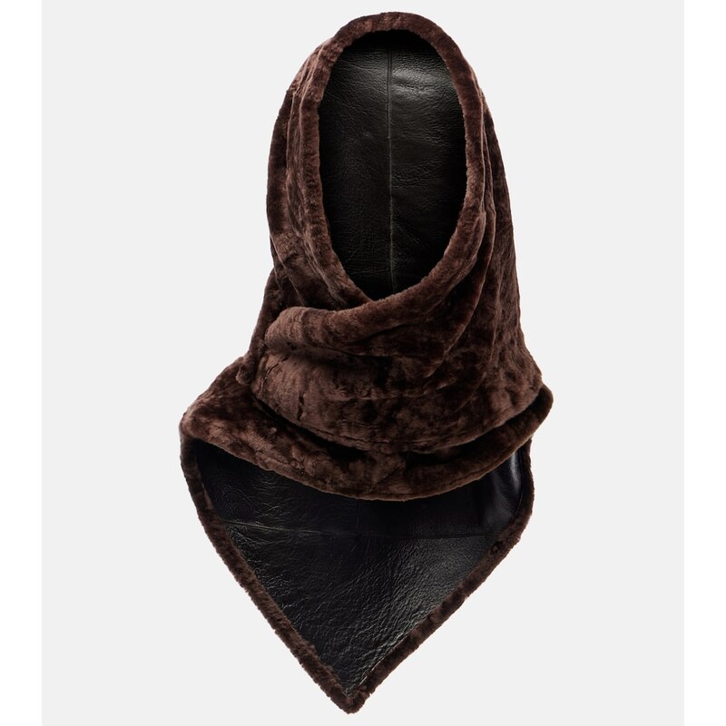 Nour Hammour Shearling scarf