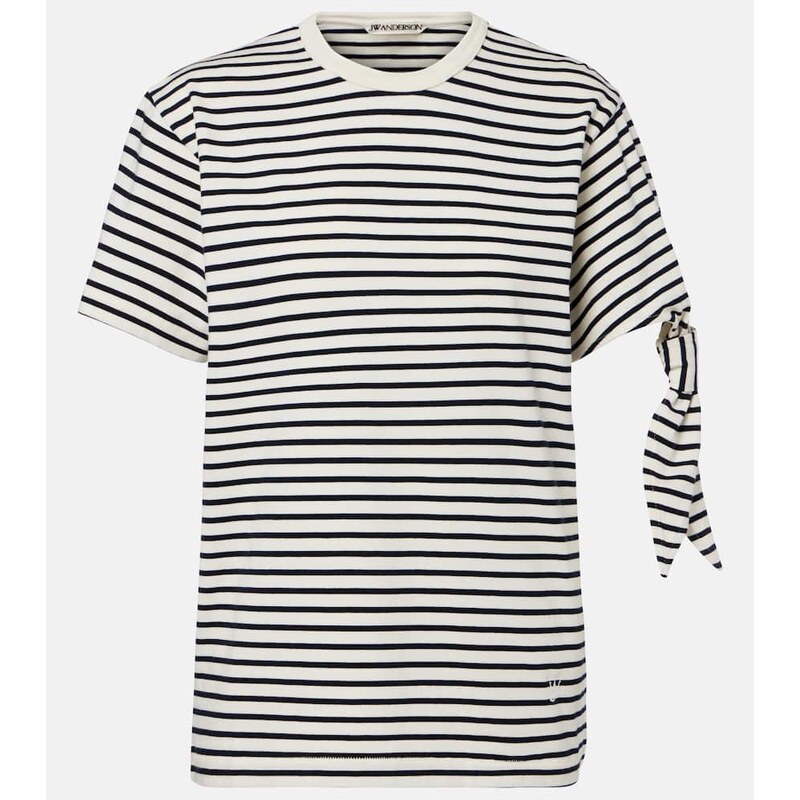 JW Anderson Striped cotton jersey T-shirt