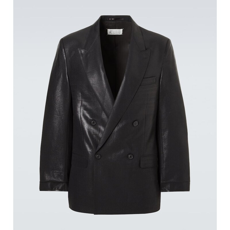 Maison Margiela Double-breasted virgin wool blazer