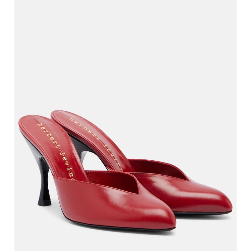 Herbert Levine Sitting Pretty leather mules