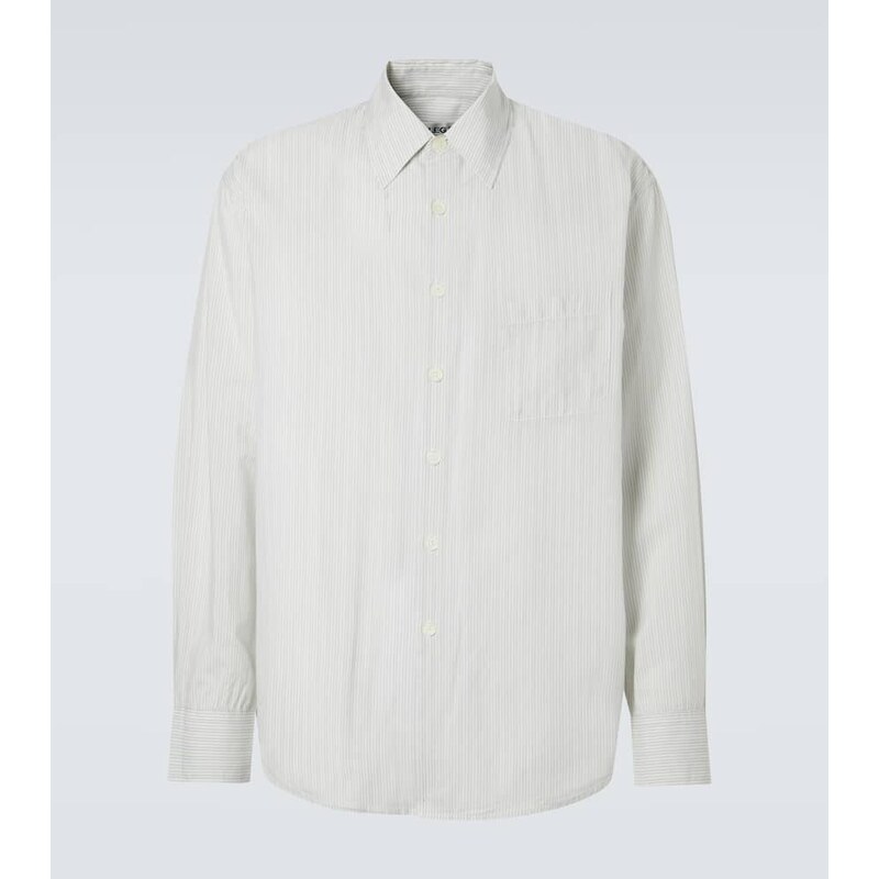 Our Legacy Above striped cotton-blend shirt