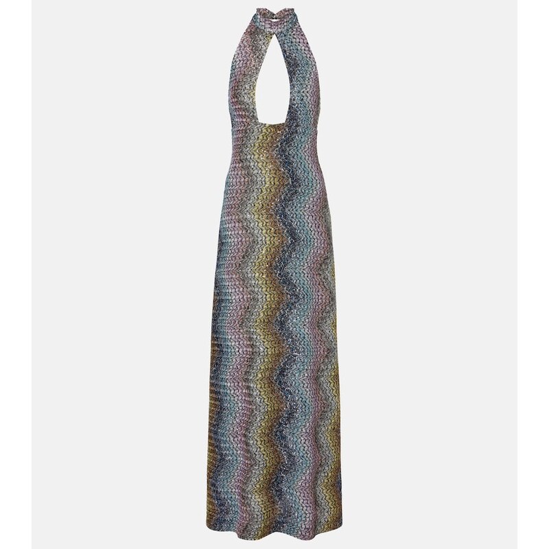 Missoni Cutout sequined lamÃ gown